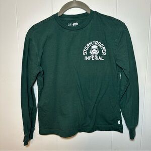 GAP Star Wars Stormtrooper Green Long Sleeve Shirt